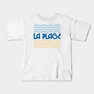 La Plage - The Beach (ocean colors) Kids T-Shirt